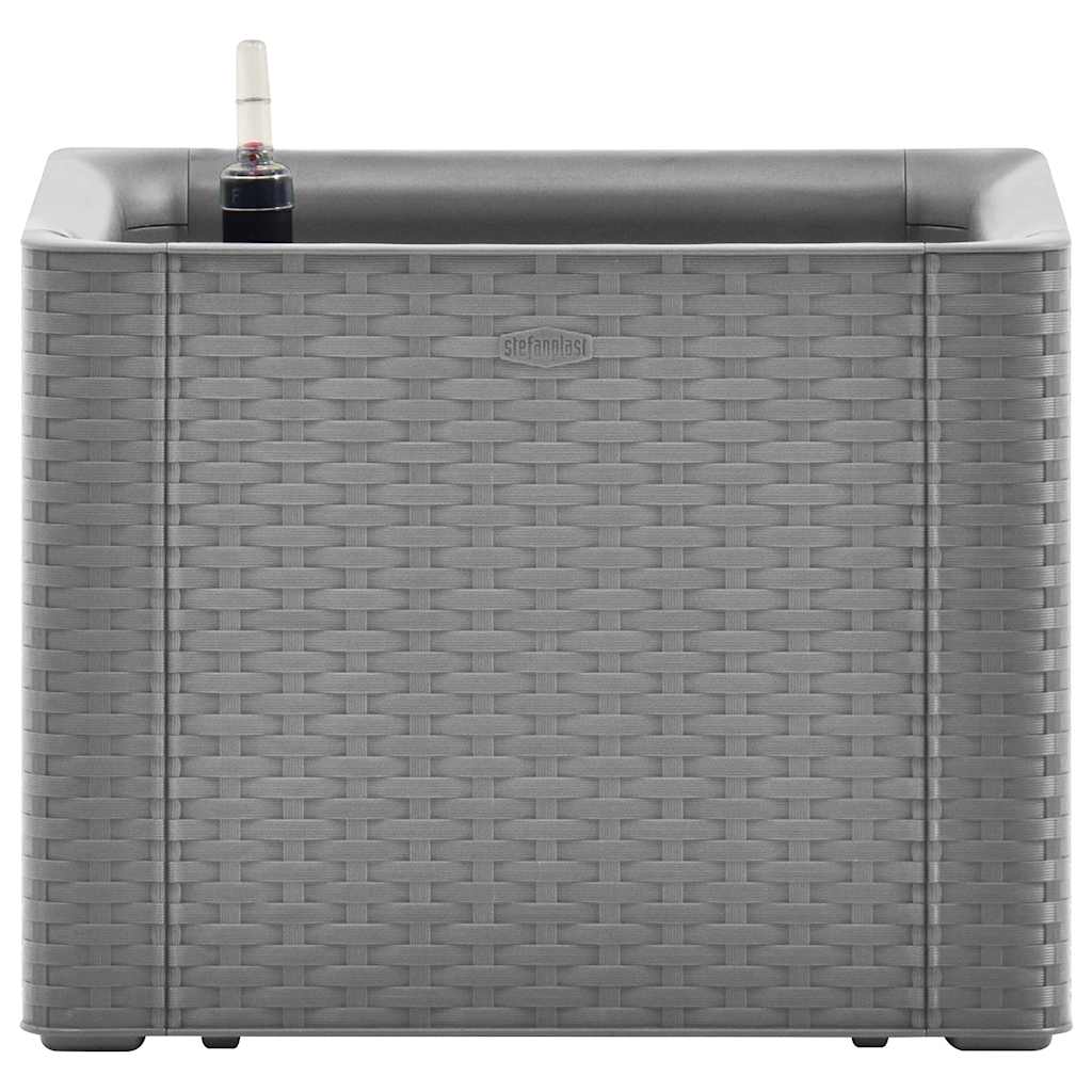 vidaXL Jardinière surélevée auto-irrigante Gris 43x43x33 cm