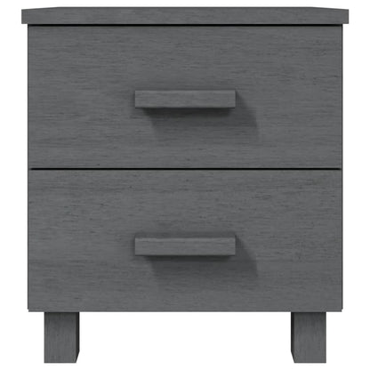 vidaXL Nachttisch HAMAR Dunkelgrau 40x35x44,5 cm Massivholz Kiefer