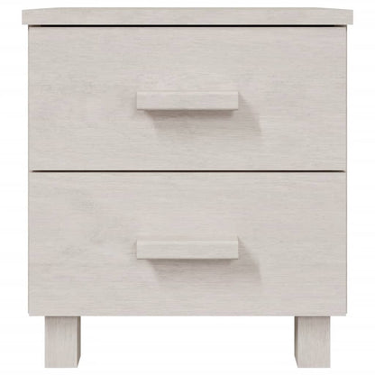 vidaXL Nachttische HAMAR 2 Stk. Weiß 40x35x44,5 cm Massivholz