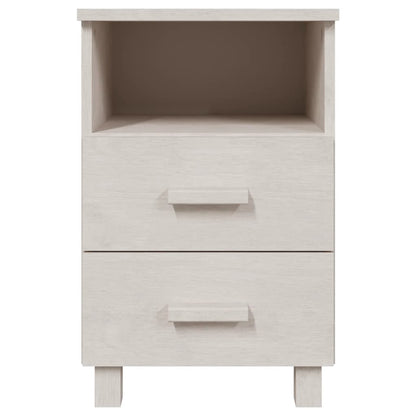 vidaXL Nachttisch HAMAR Weiß 40x35x62 cm Massivholz Kiefer