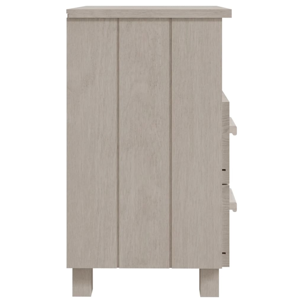 vidaXL Nachttisch HAMAR Weiß 40x35x62 cm Massivholz Kiefer