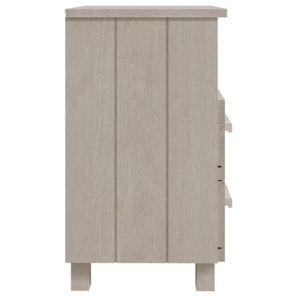vidaXL Nachttisch HAMAR Weiß 40x35x62 cm Massivholz Kiefer