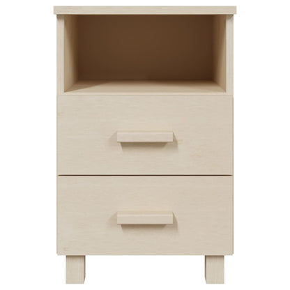 vidaXL Nachttische HAMAR 2 Stk. Honigbraun 40x35x62 cm Massivholz