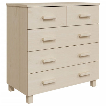vidaXL Sideboard HAMAR Honigbraun 79x40x80 cm Massivholz Kiefer