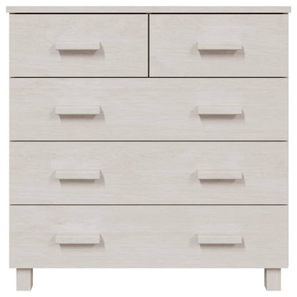 vidaXL Sideboard HAMAR Weiß 79x40x80 cm Massivholz Kiefer