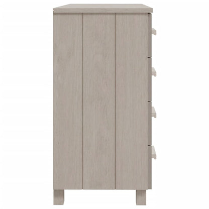 vidaXL Sideboard HAMAR Weiß 79x40x80 cm Massivholz Kiefer