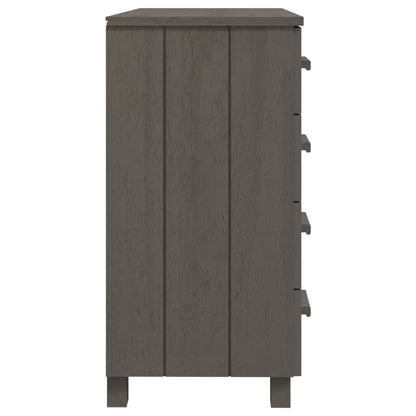 vidaXL Buffet HAMAR Gris clair 79x40x80 cm Bois de pin massif