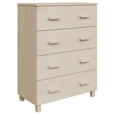 vidaXL Bahut HAMAR marron miel 79x40x103,5 cm en pin massif