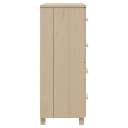 vidaXL Bahut HAMAR marron miel 79x40x103,5 cm en pin massif