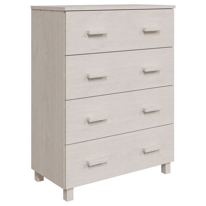 vidaXL Buffet HAMAR Blanc 79x40x103,5 cm Bois de pin massif