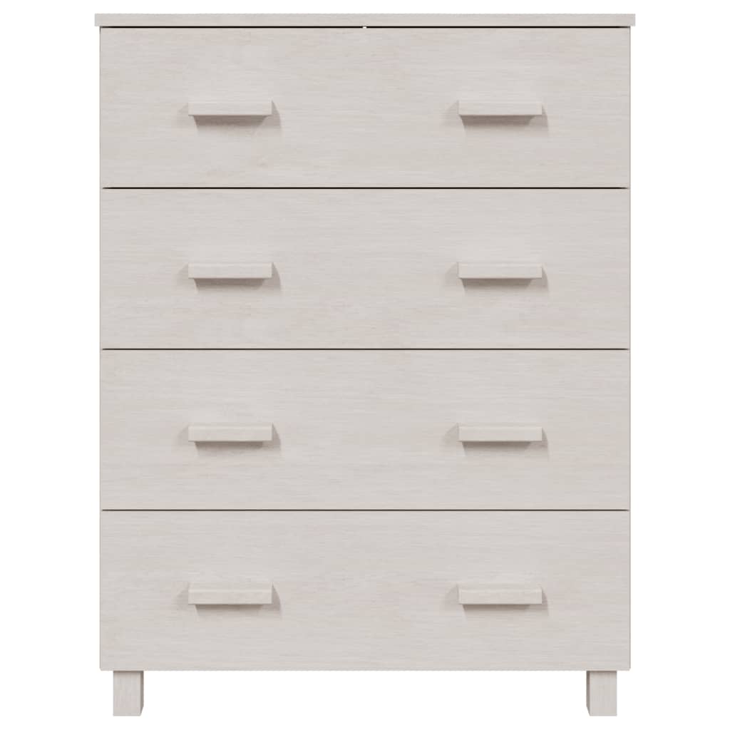 vidaXL Buffet HAMAR Blanc 79x40x103,5 cm Bois de pin massif
