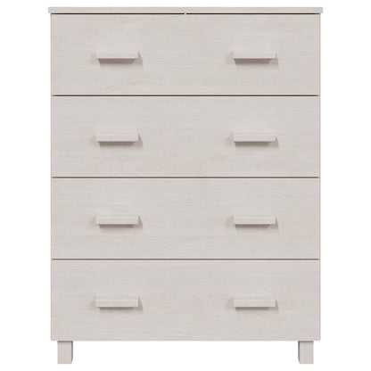 vidaXL Buffet HAMAR Blanc 79x40x103,5 cm Bois de pin massif