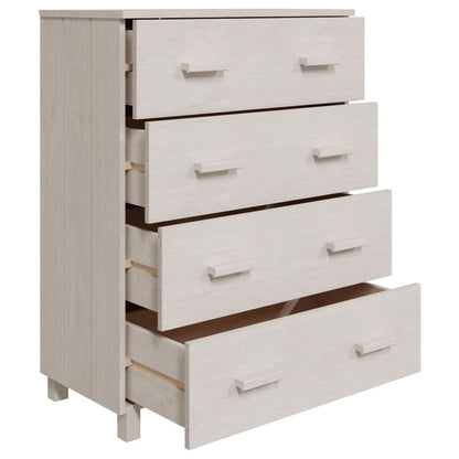vidaXL Buffet HAMAR Blanc 79x40x103,5 cm Bois de pin massif