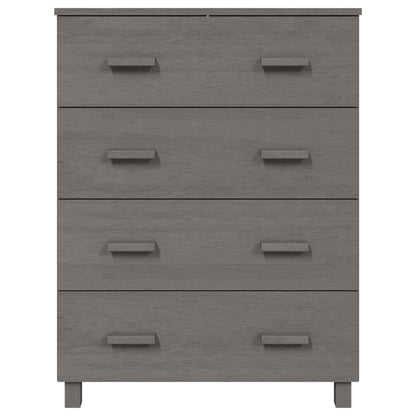 vidaXL Buffet HAMAR Gris clair 79x40x103,5 cm Bois de pin massif