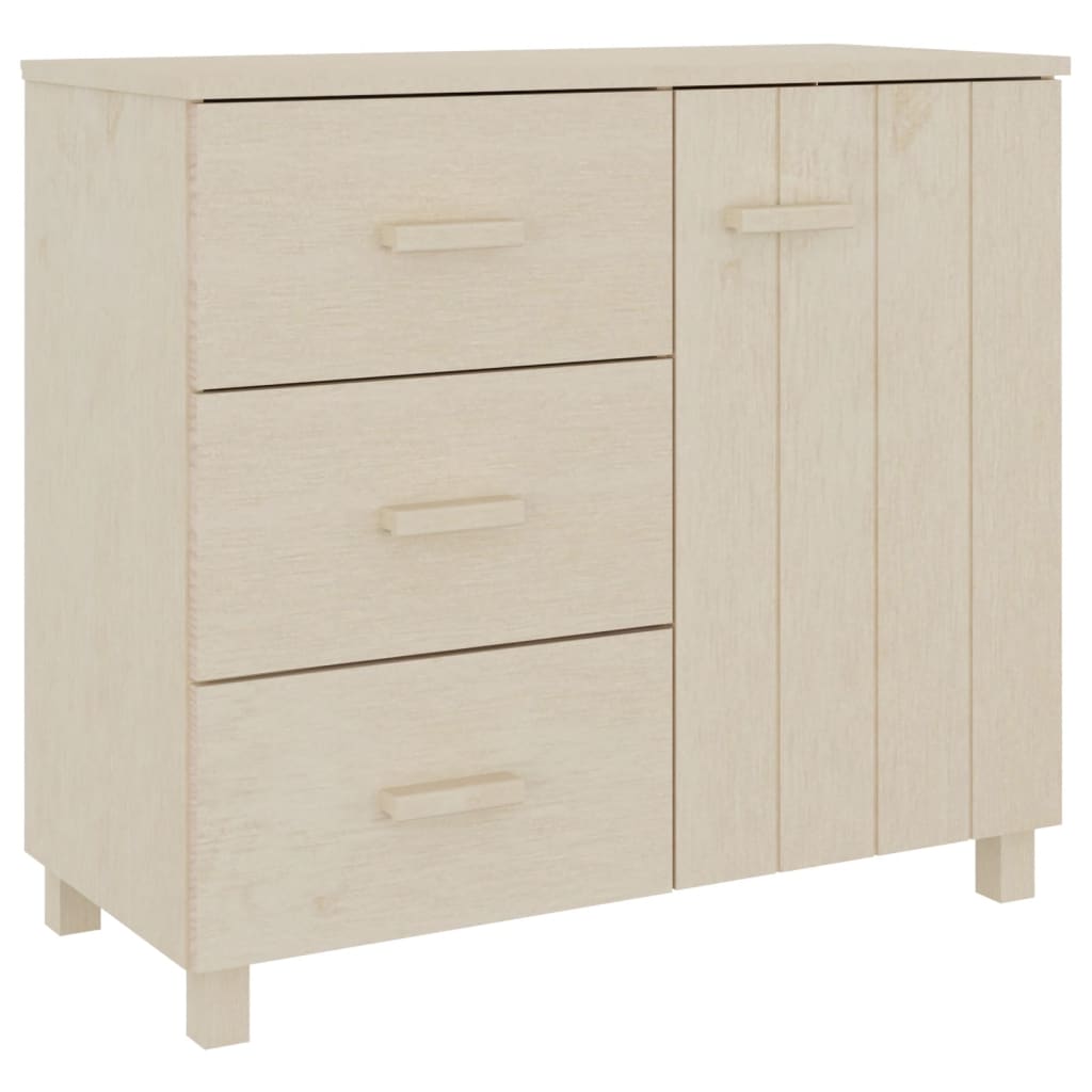 vidaXL Buffet HAMAR marron miel 90x40x80 cm bois de pin massif