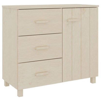 vidaXL Buffet HAMAR marron miel 90x40x80 cm bois de pin massif