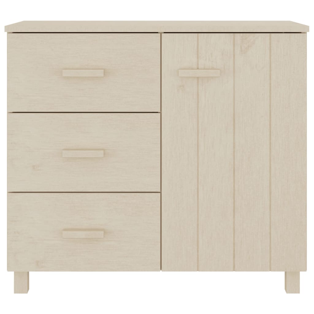 vidaXL Buffet HAMAR marron miel 90x40x80 cm bois de pin massif