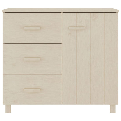 vidaXL Buffet HAMAR marron miel 90x40x80 cm bois de pin massif