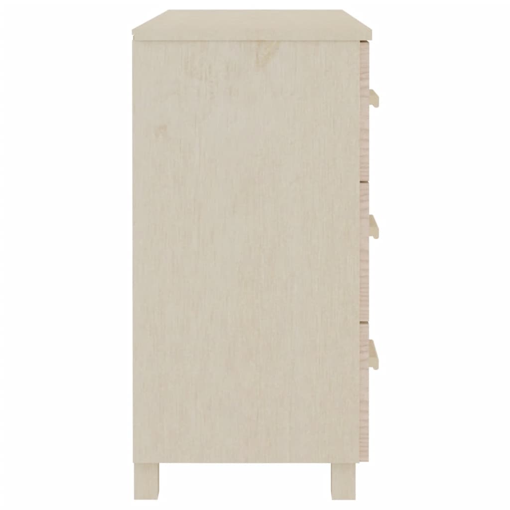 vidaXL Buffet HAMAR marron miel 90x40x80 cm bois de pin massif