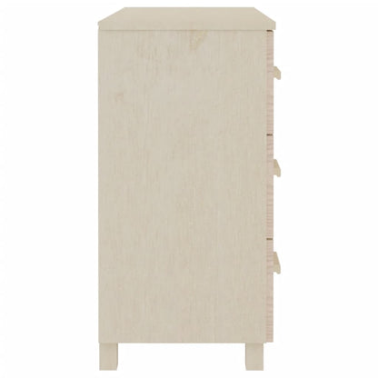 vidaXL Buffet HAMAR marron miel 90x40x80 cm bois de pin massif