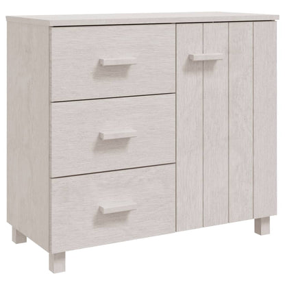 vidaXL Commode HAMAR Blanc 90x40x80 cm Bois de pin massif