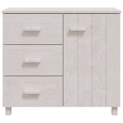 vidaXL Commode HAMAR Blanc 90x40x80 cm Bois de pin massif