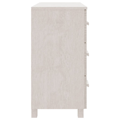 vidaXL Commode HAMAR Blanc 90x40x80 cm Bois de pin massif