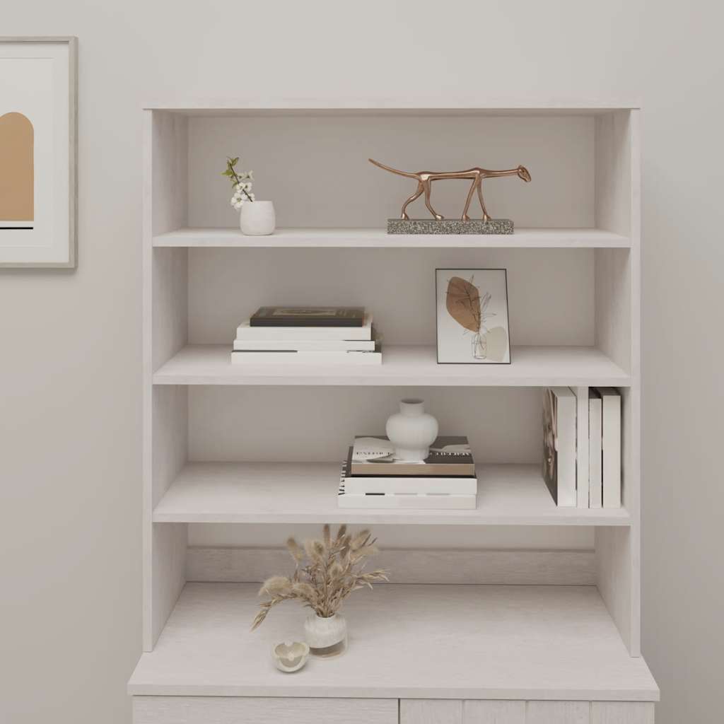 vidaXL Partie supérieure de buffet HAMAR blanc 90x30x100 cm bois massif