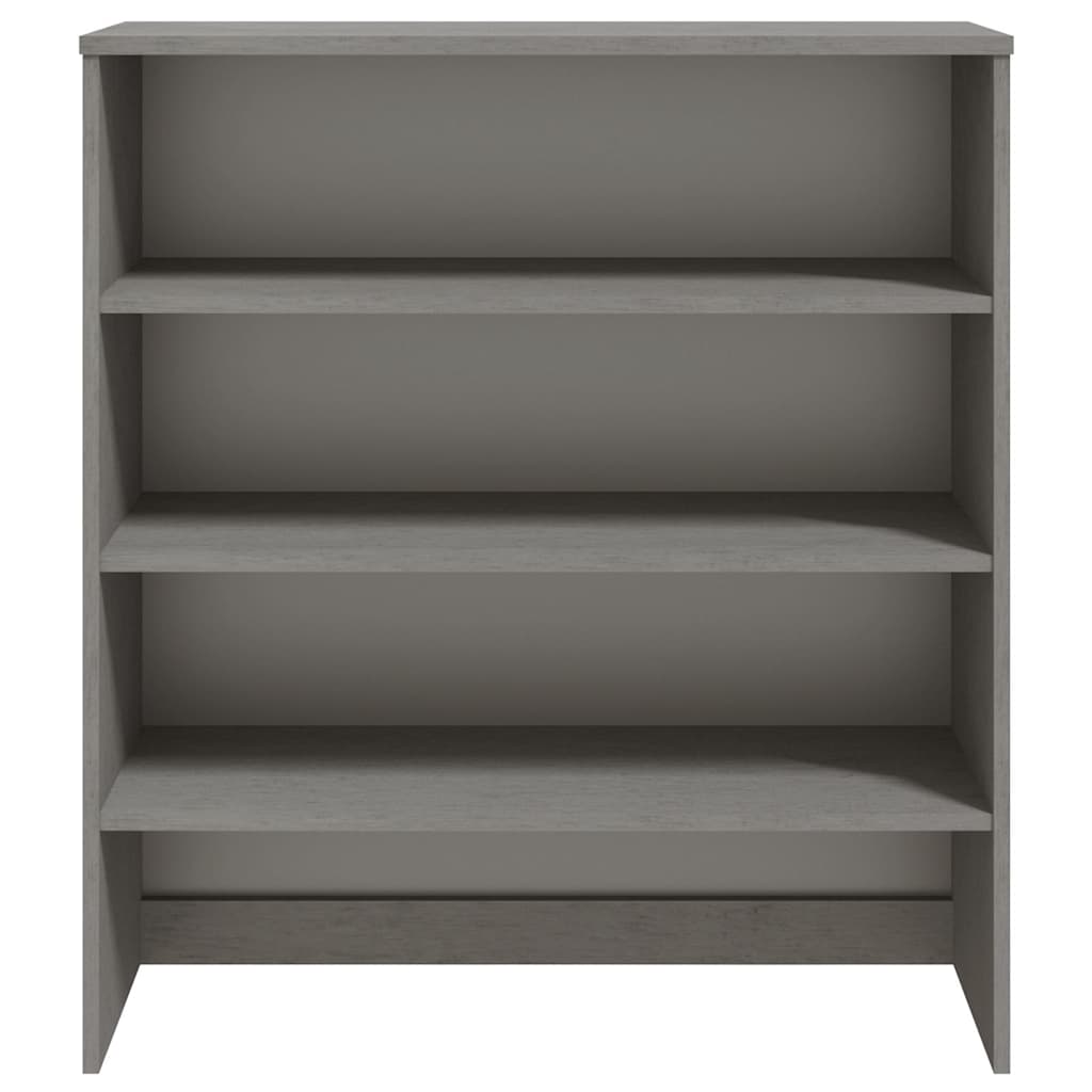 Meuble haut de buffet HAMAR gris clair 90x30x100 cm bois massif vidaXL