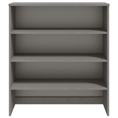 Meuble haut de buffet HAMAR gris clair 90x30x100 cm bois massif vidaXL