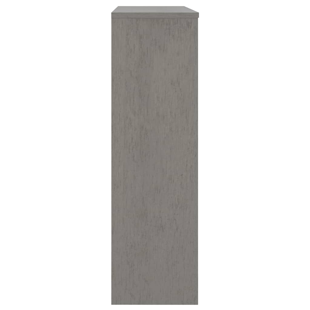 Meuble haut de buffet HAMAR gris clair 90x30x100 cm bois massif vidaXL