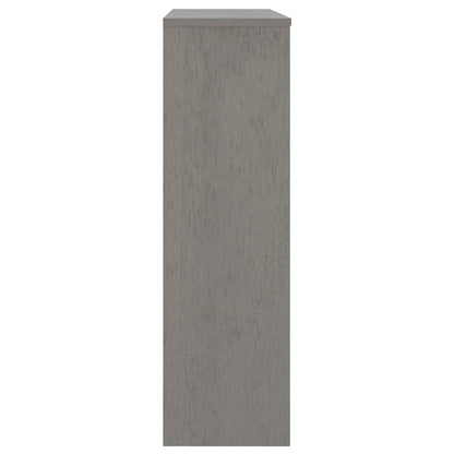 Meuble haut de buffet HAMAR gris clair 90x30x100 cm bois massif vidaXL
