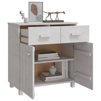 vidaXL Buffet HAMAR blanc 79x40x80 cm bois de pin massif