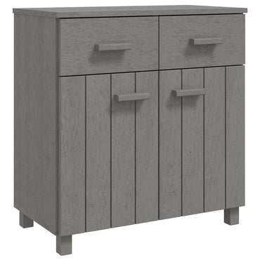 vidaXL Buffet HAMAR Gris clair 79x40x80 cm Bois de pin massif