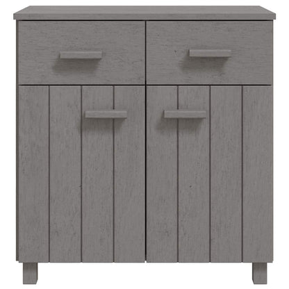 vidaXL Buffet HAMAR Gris clair 79x40x80 cm Bois de pin massif