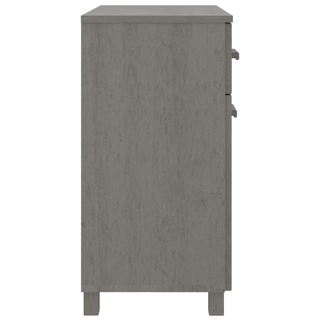 vidaXL Buffet HAMAR Gris clair 79x40x80 cm Bois de pin massif