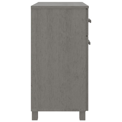 vidaXL Buffet HAMAR Gris clair 79x40x80 cm Bois de pin massif