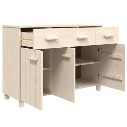 vidaXL Bahut HAMAR Bois de pin massif Marron miel 113x40x80 cm