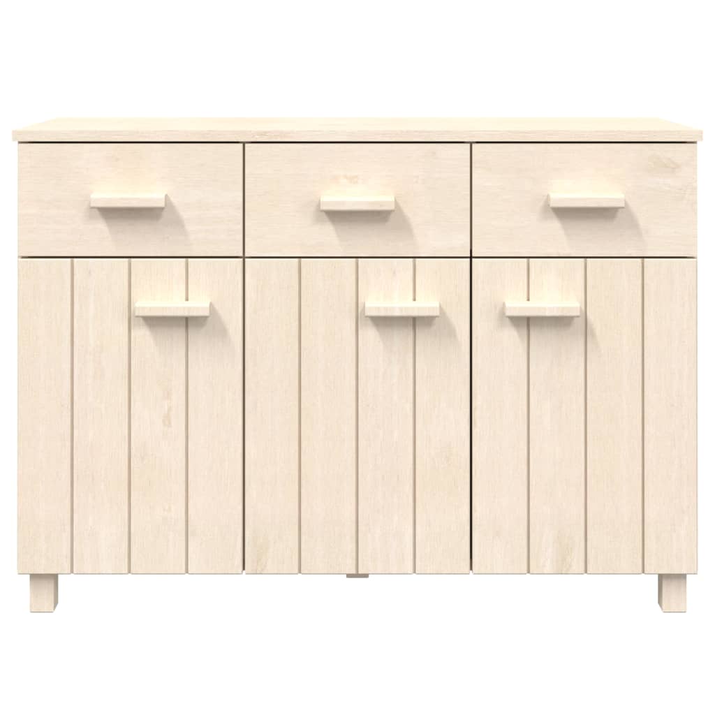 vidaXL Bahut HAMAR Bois de pin massif Marron miel 113x40x80 cm