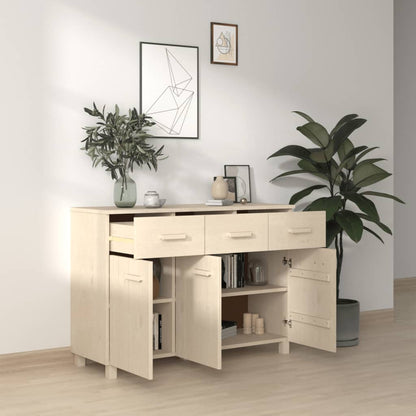 vidaXL Bahut HAMAR Bois de pin massif Marron miel 113x40x80 cm