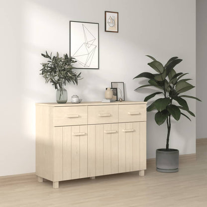 vidaXL Bahut HAMAR Bois de pin massif Marron miel 113x40x80 cm