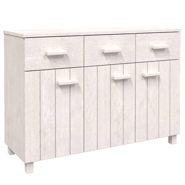 vidaXL Buffet HAMAR blanc 113x40x80 cm Bois de pin massif
