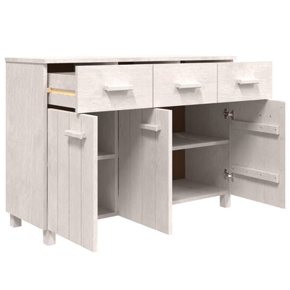 vidaXL Buffet HAMAR blanc 113x40x80 cm Bois de pin massif