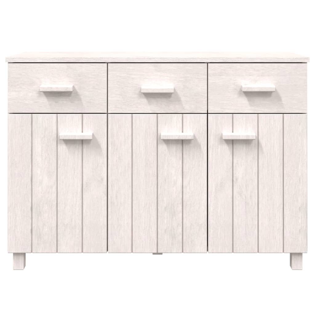 vidaXL Buffet HAMAR blanc 113x40x80 cm Bois de pin massif