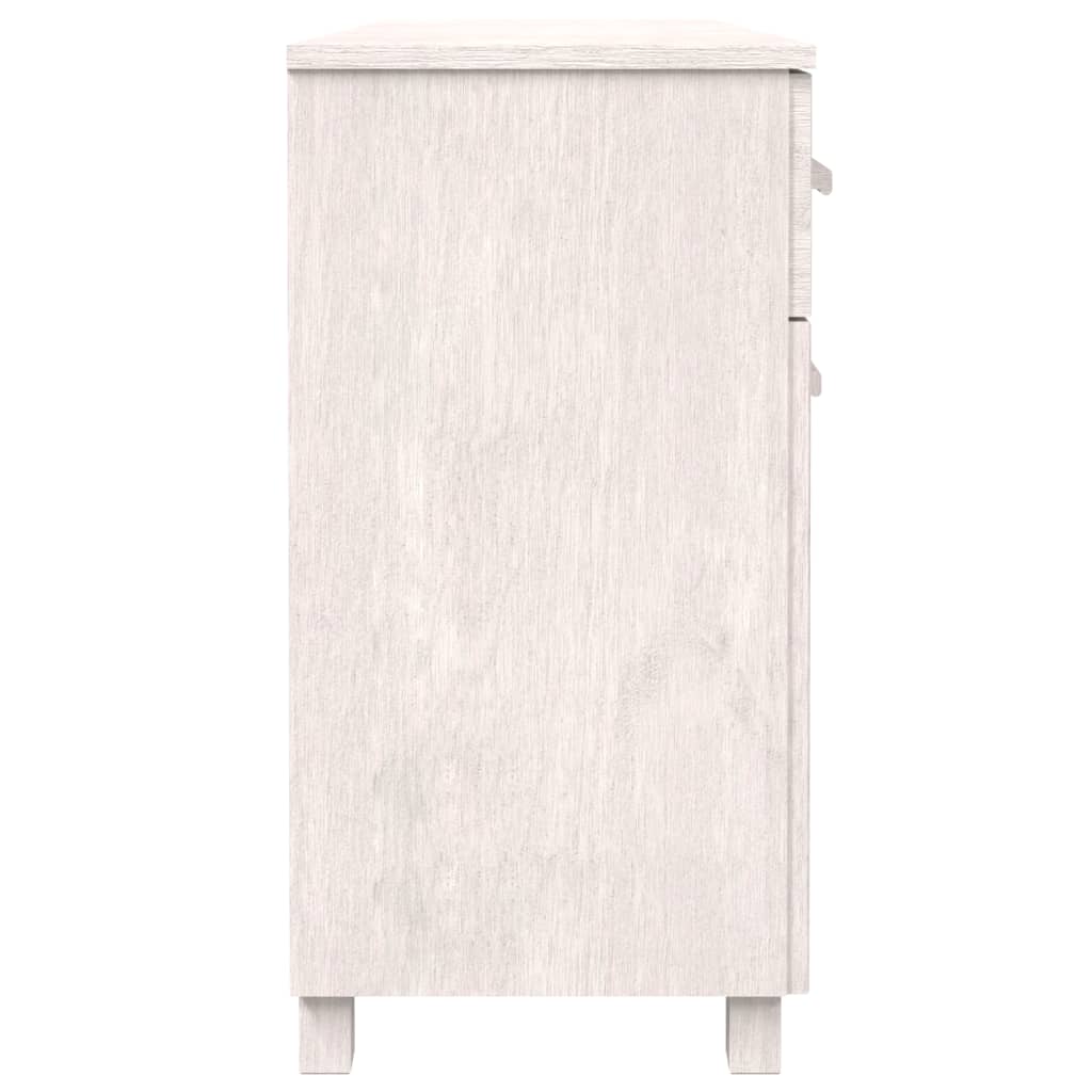 vidaXL Buffet HAMAR blanc 113x40x80 cm Bois de pin massif