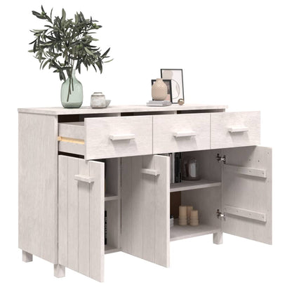 vidaXL Buffet HAMAR blanc 113x40x80 cm Bois de pin massif