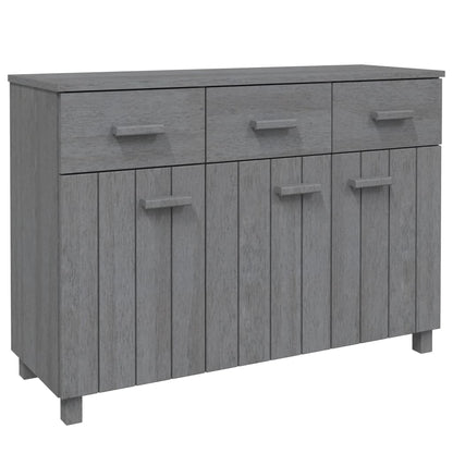 vidaXL Buffet HAMAR Gris foncé 113x40x80 cm Bois de pin massif