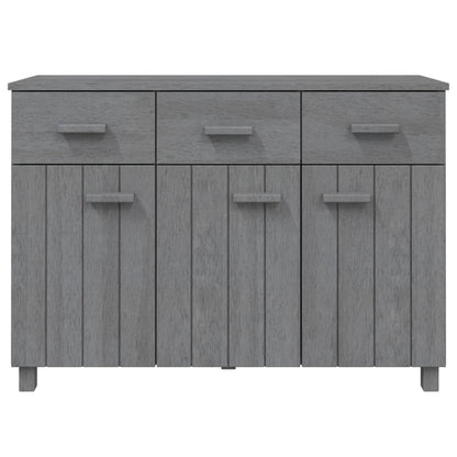 vidaXL Buffet HAMAR Gris foncé 113x40x80 cm Bois de pin massif