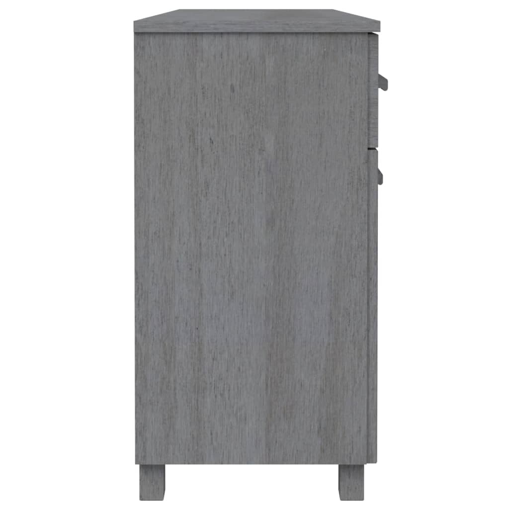 vidaXL Buffet HAMAR Gris foncé 113x40x80 cm Bois de pin massif