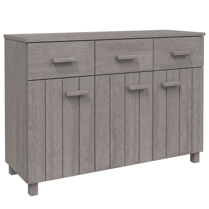 vidaXL Bahut HAMAR Gris clair 113x40x80 cm Bois de pin massif